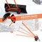 Costway 30" Snow Shovel Heavy-Duty Metal Adjustable Height Wheeled Snow Removal Pusher